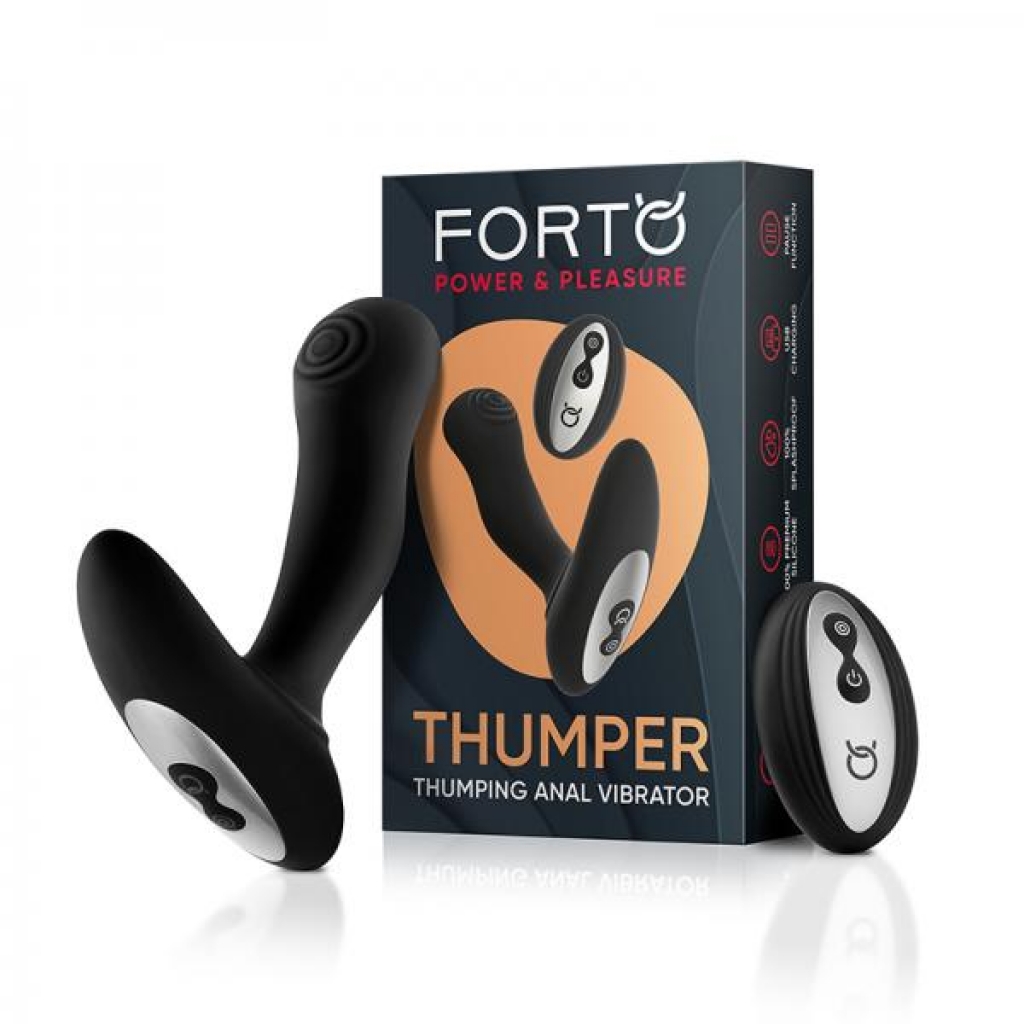 Forto Thumping Anal Vibrator Black - Vvole