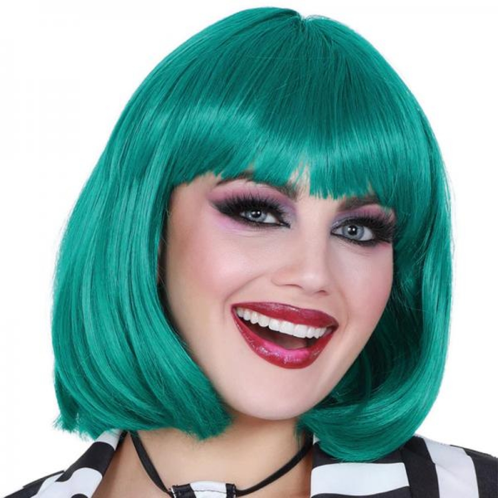 Mid-Length Bob Wig - Teal