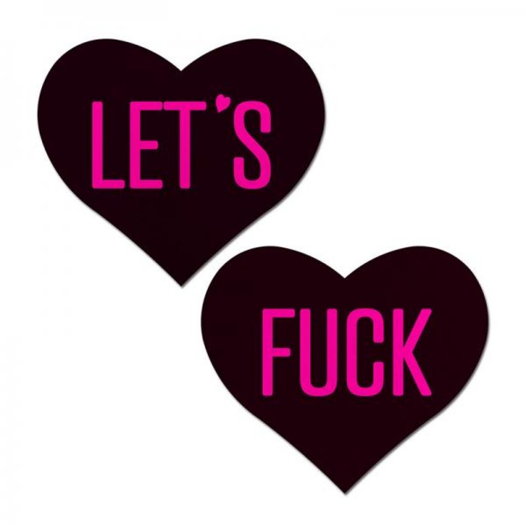 Pastease Love: 'Let's Fuck' Nipple Pasties - Fun Accessory