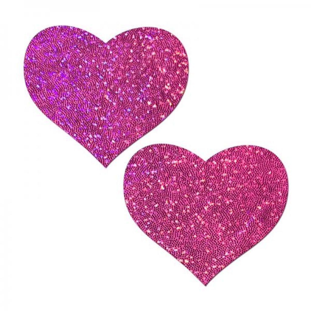 Bubblegum Pink Hearts Nipple Pasties - Pastease Love