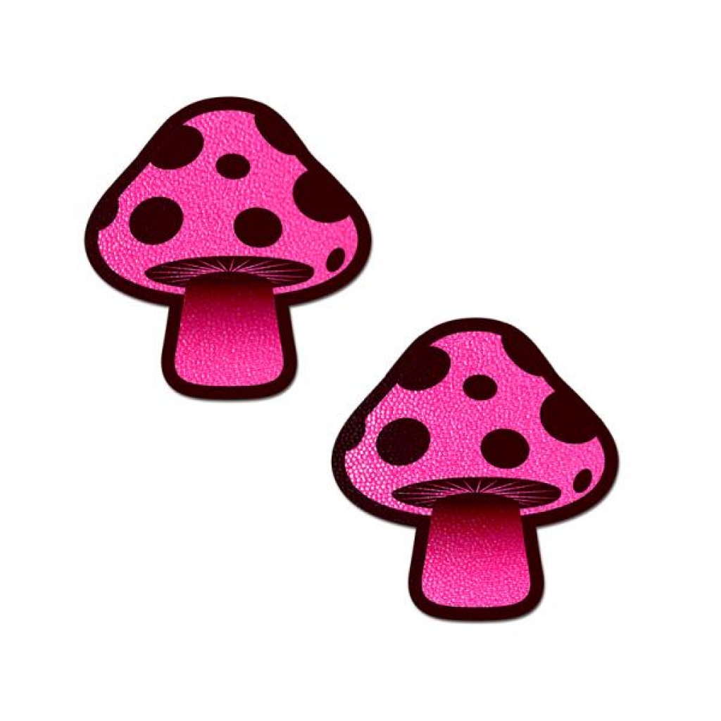 Pastease Mushroom: Neon Pink Shroom Nipple Pasties