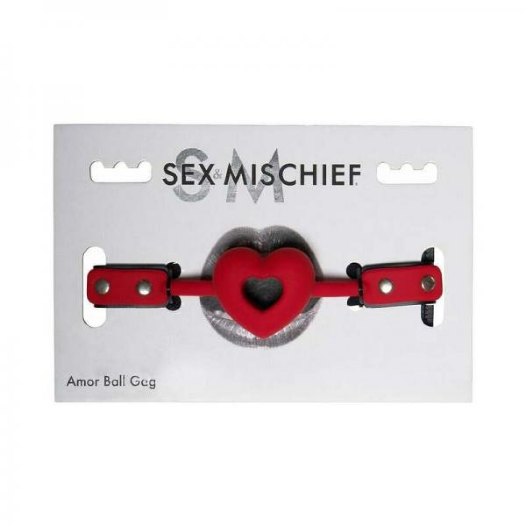 Sportsheets Sex & Mischief Amor Ball Gag Red - Sportsheets International Inc