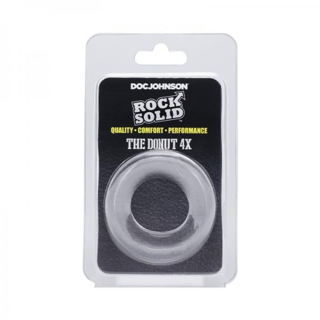 Rock Solid The Donut 4x C-ring Clear - Doc Johnson