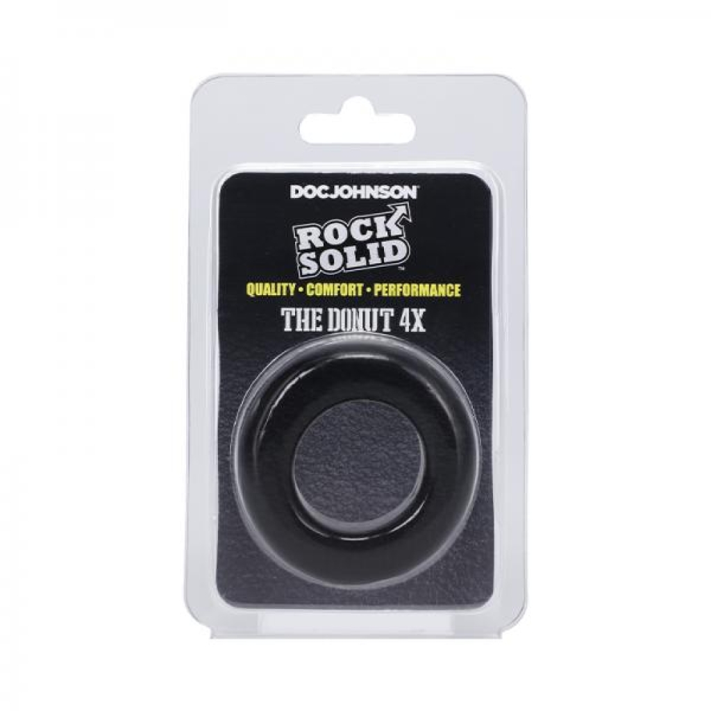 Rock Solid The Donut 4x C-ring Black - Doc Johnson