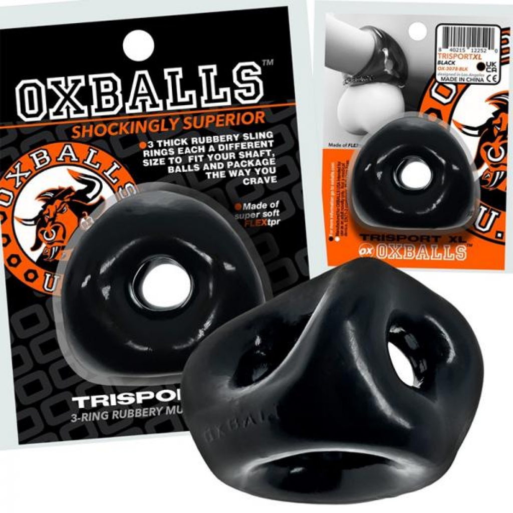 Oxballs Tri-sport XL Thicker 3-ring Sling - Black