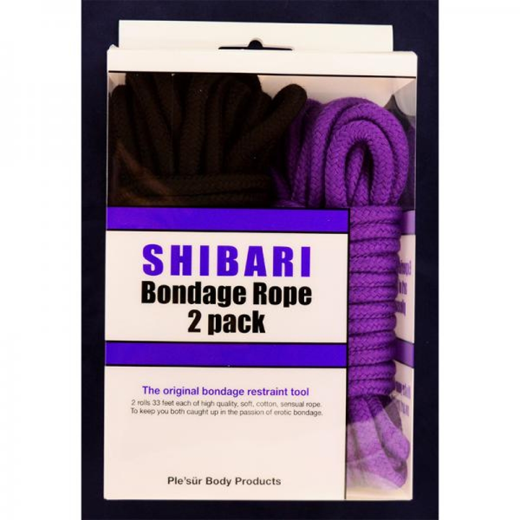 Ple'sur Purple & Black 10 M / 33 Ft. Rope Kit 2-pack - S&g Entertainment Inc