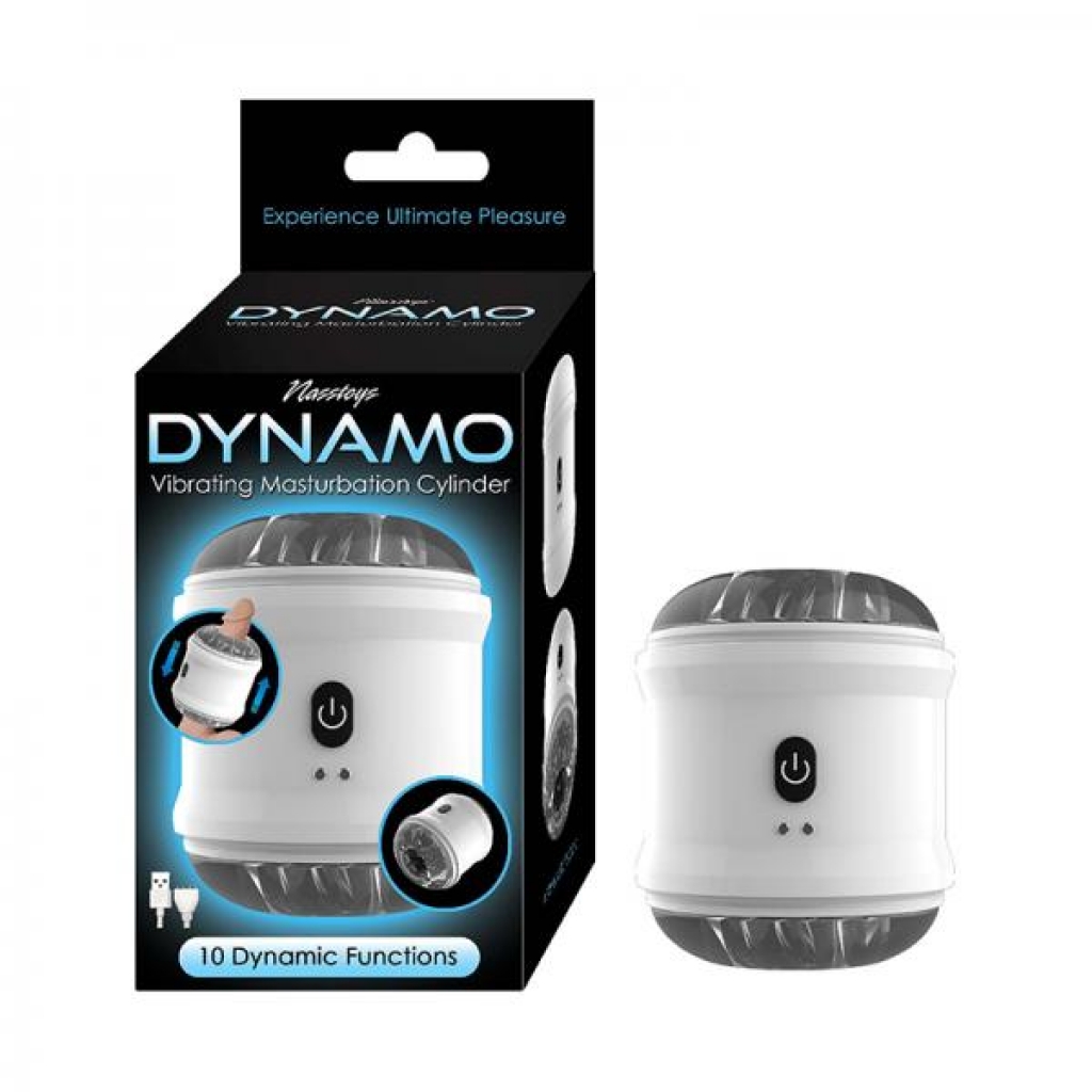 Dynamo Vibrating Masturbator Cup White - Nasstoys