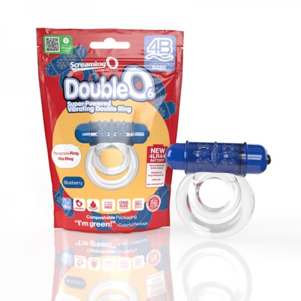 Screaming O 4b Doubleo 6 Vibrating Double Cockring - Enhanced Stimulation