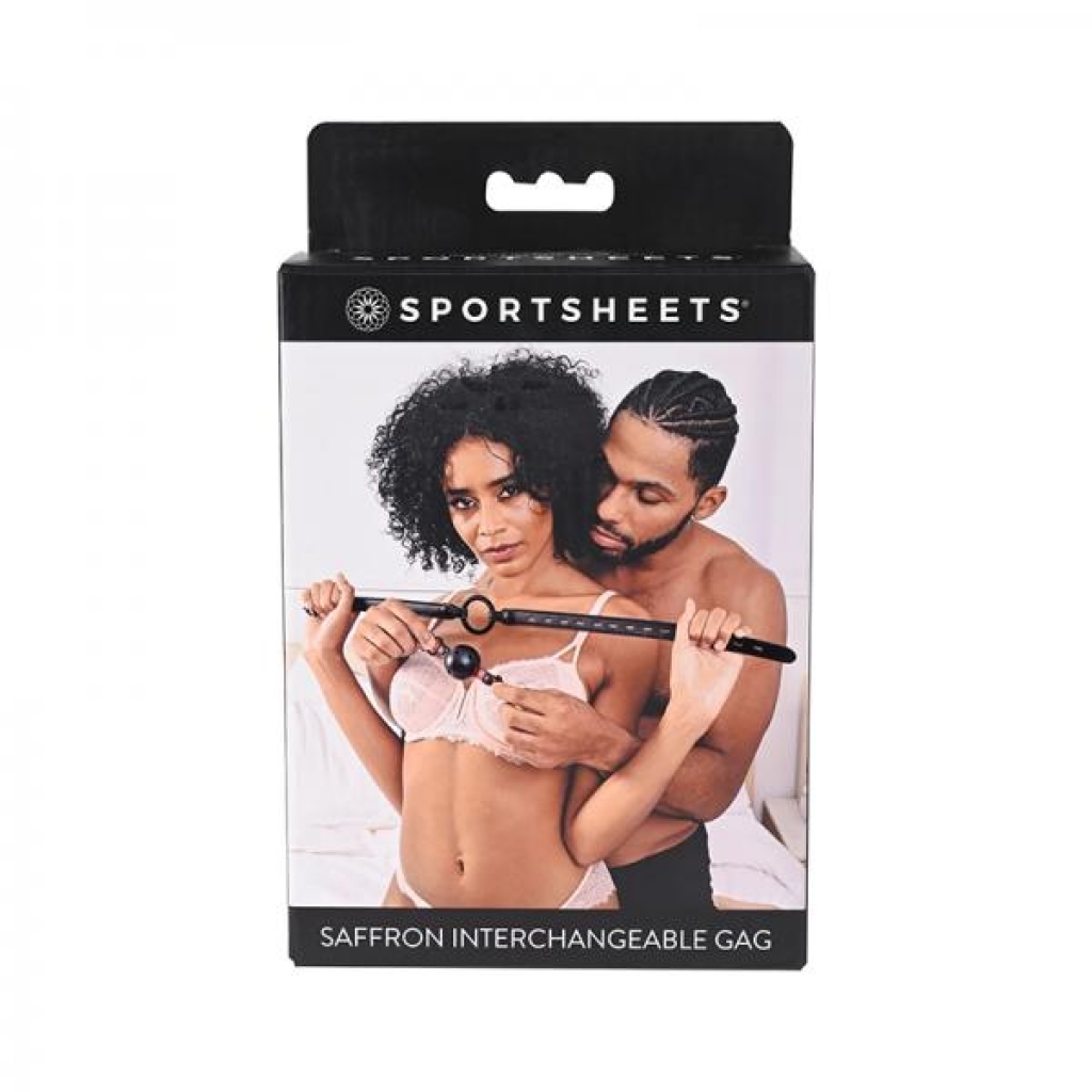 Sportsheets Saffron Interchangeable Gag - Versatile Bondage Accessory