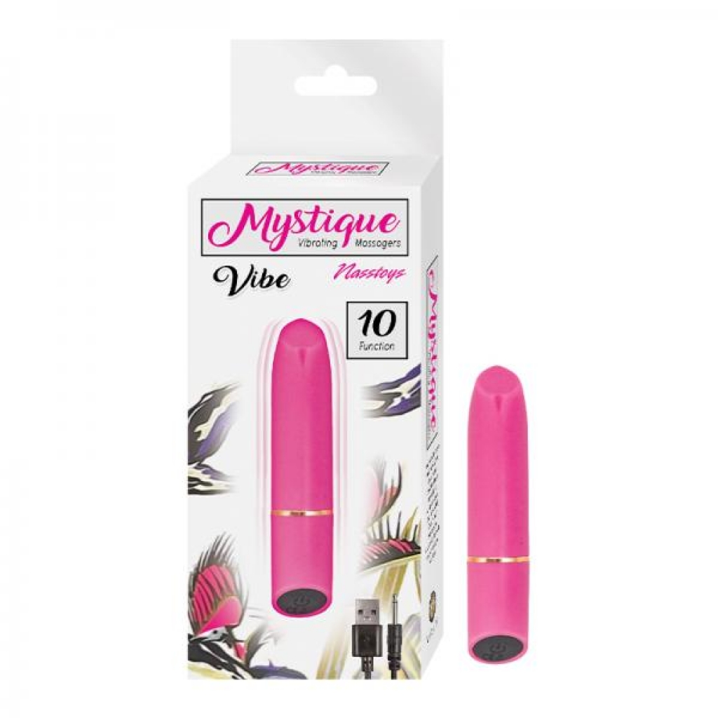 Nasstoys Mystique Vibe Rechargeable Silicone Bullet Vibrator Pink