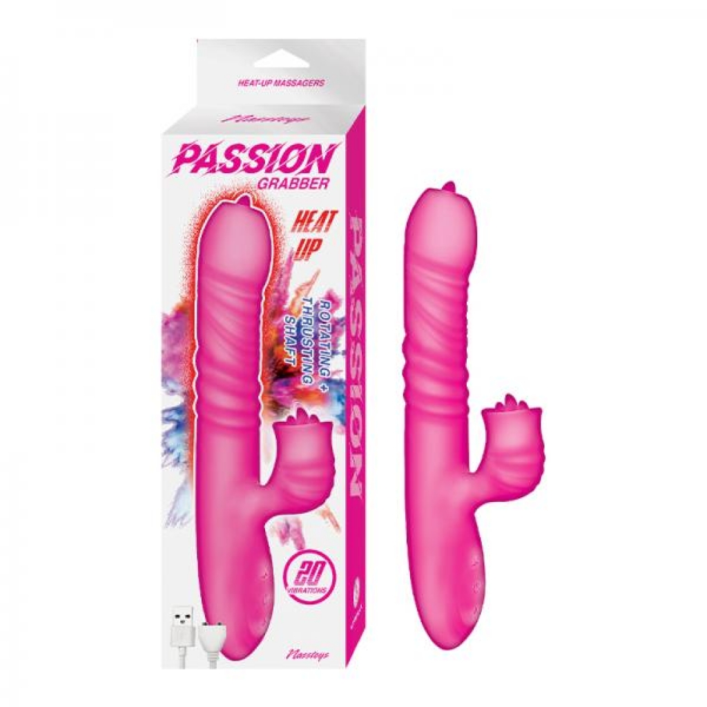 Passion Grabber Heat Up Dual Stimulator Pink - Nasstoys