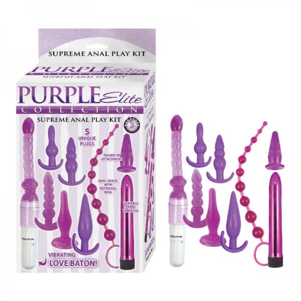 Purple Elite Collection Supreme Anal Play Kit Purple - Nasstoys