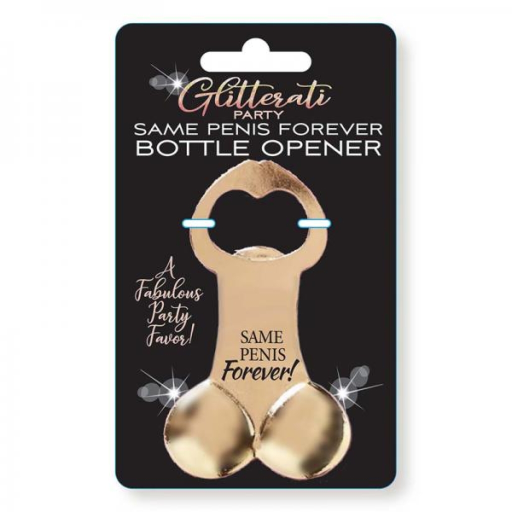 Glitterati Party Same Penis Forever Bottle Opener - Little Genie Productions