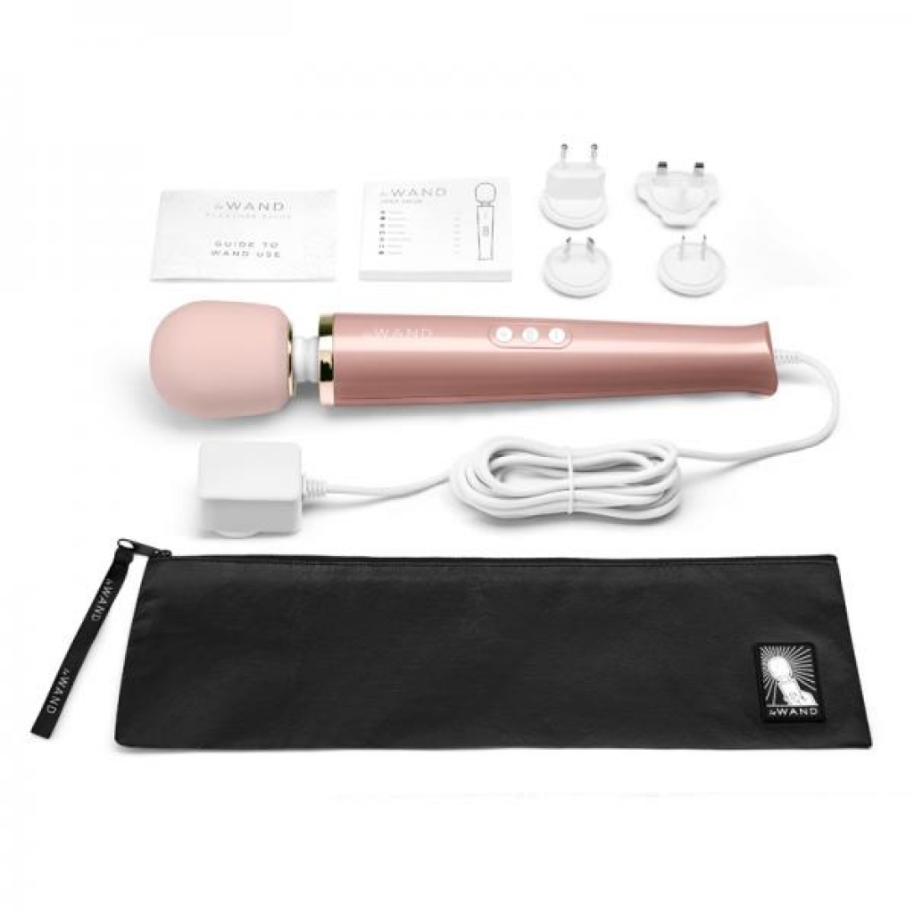 Le Wand Powerful Plug-in Vibrating Massager Rose Gold - Cotr Inc.