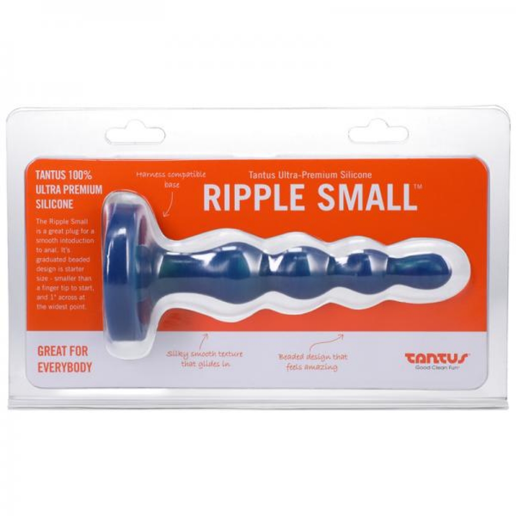 Tantus Ripple Small 8 In. Anal Beads Dildo Firm Malachite - Tantus Inc