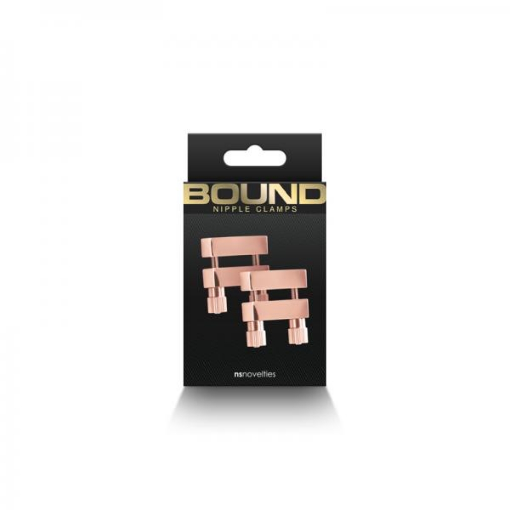 Bound Nipple Clamps V1 Rose Gold - Ns Novelties