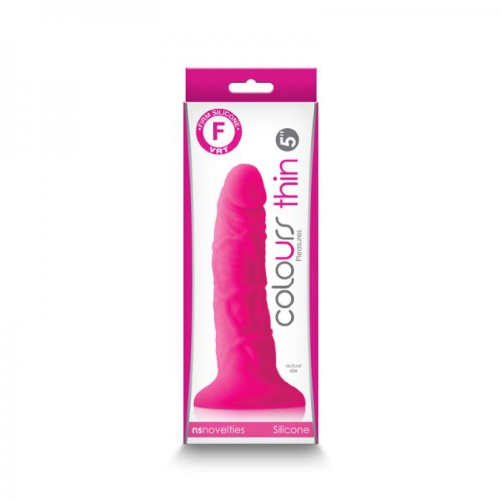 Colours Pleasures Thin 5 Inch Dildo - Pink