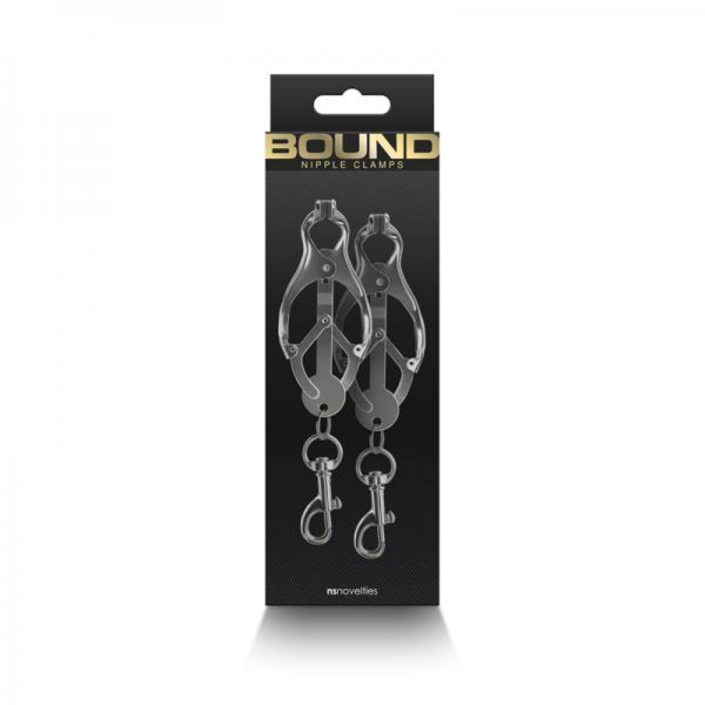 Bound Nipple Clamps C3 Gunmetal - Ns Novelties