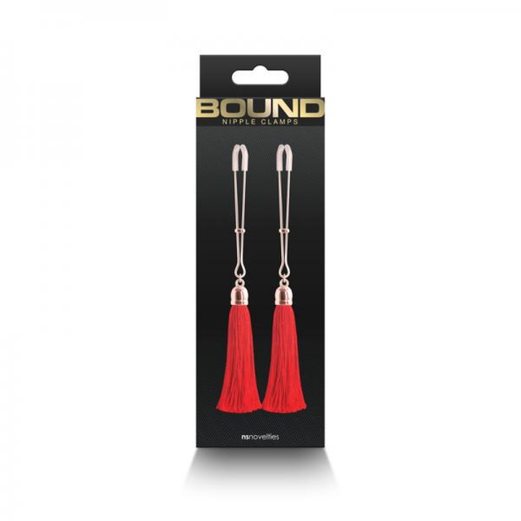 Bound Nipple Clamps - T1 Red