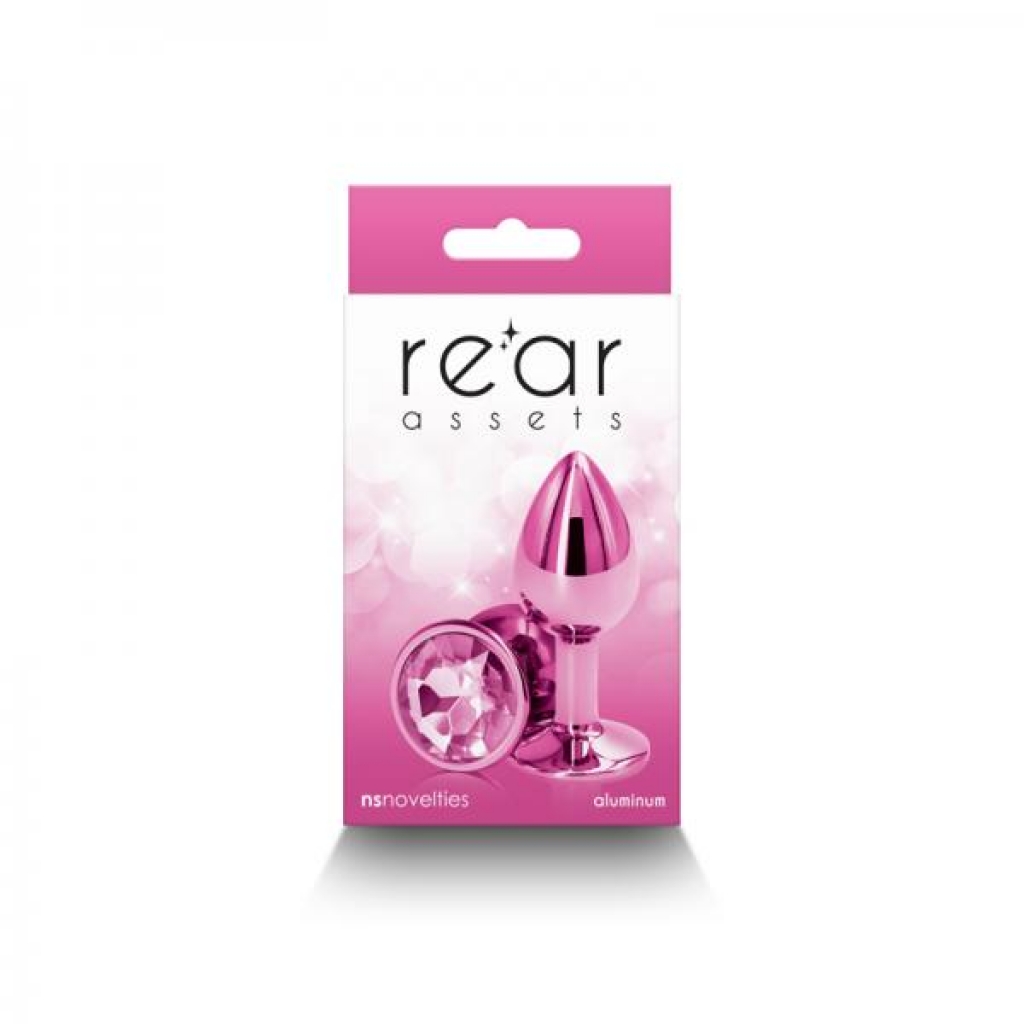 Rear Assets Metal Anal Plug Small Pink - Ns Novelties