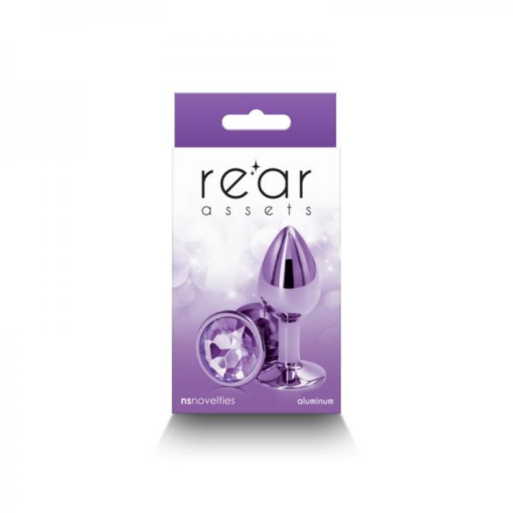 Rear Assets Metal Anal Plug Small Purple - Ns Novelties