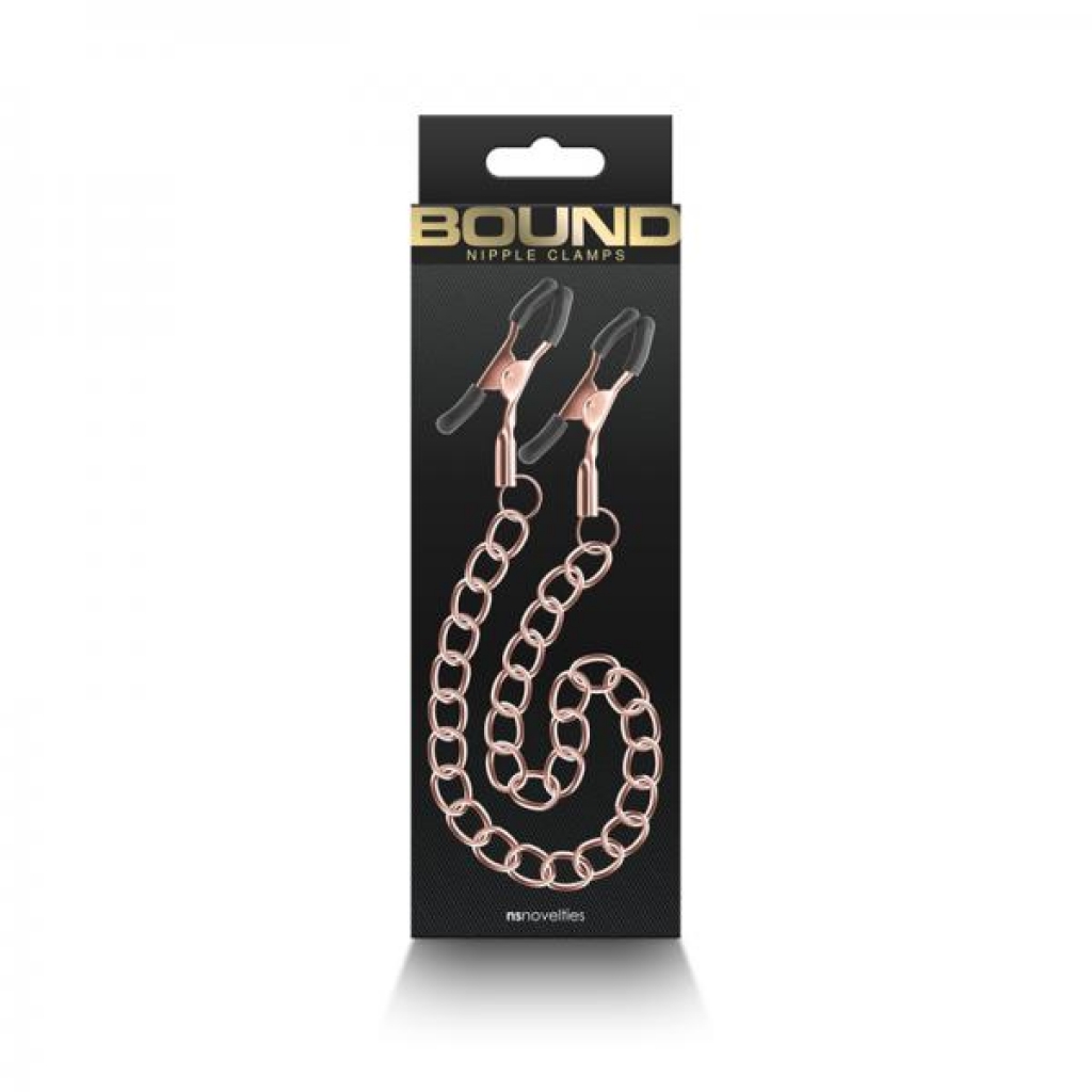 Bound Nipple Clamps DC2 - Rose Gold