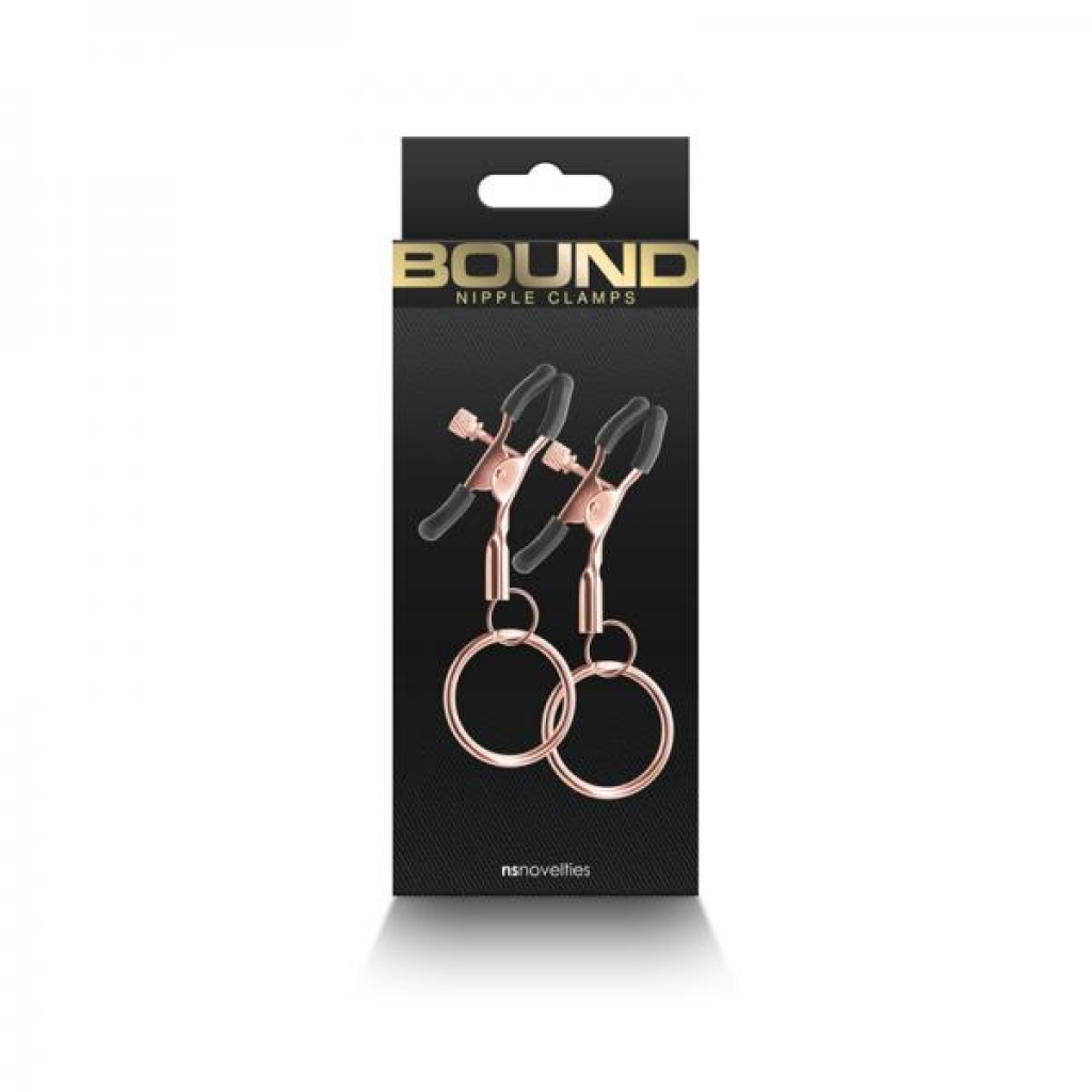 Bound Adjustable Nipple Clamps - Rose Gold