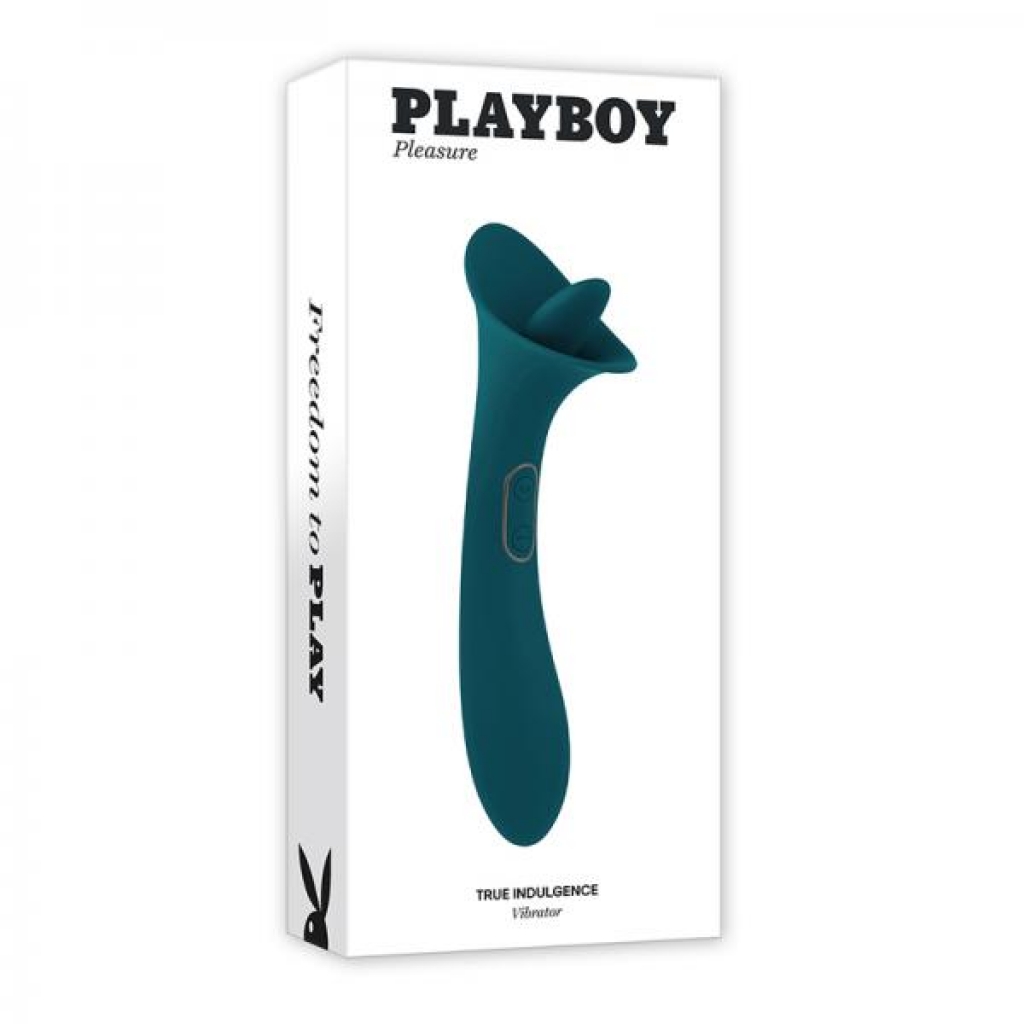 Playboy True Indulgence Rechargeable Dual-Ended Silicone Flicking Vibrator