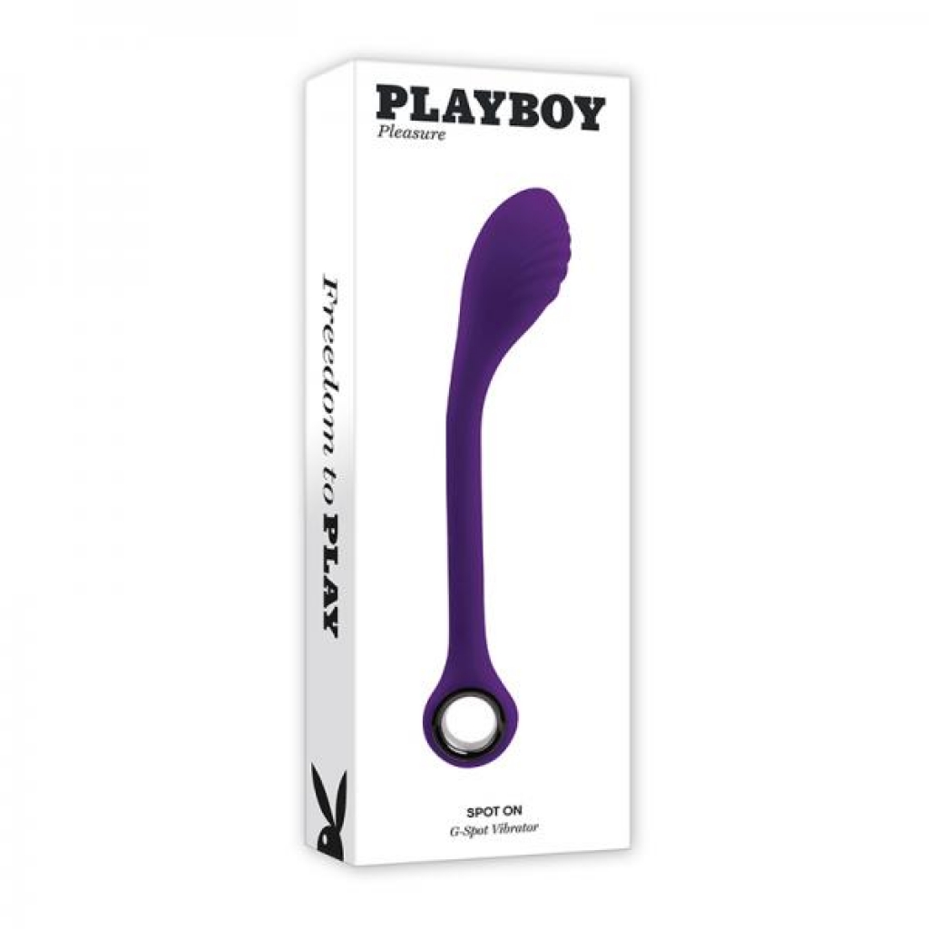 Playboy Spot On Rechargeable Posable Silicone G-spot Vibrator Acai - Evolved Novelties