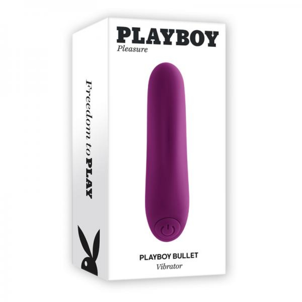 Playboy Bullet Rechargeable Silicone Vibrator Wild Aster - Evolved Novelties