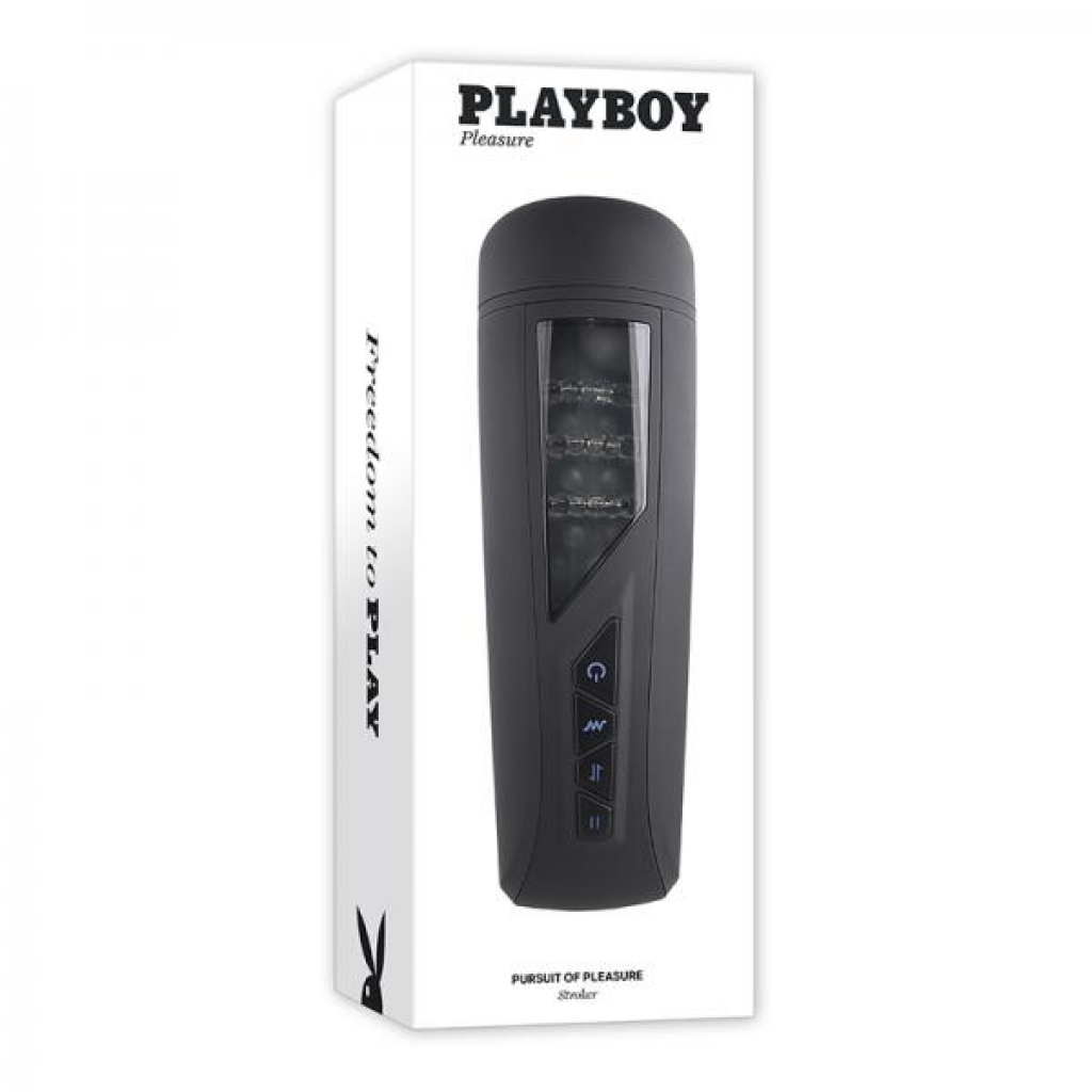 Playboy Pursuit Of Pleasure Rechargeable Vibrating Beaded Stroker - Evolved Novelties