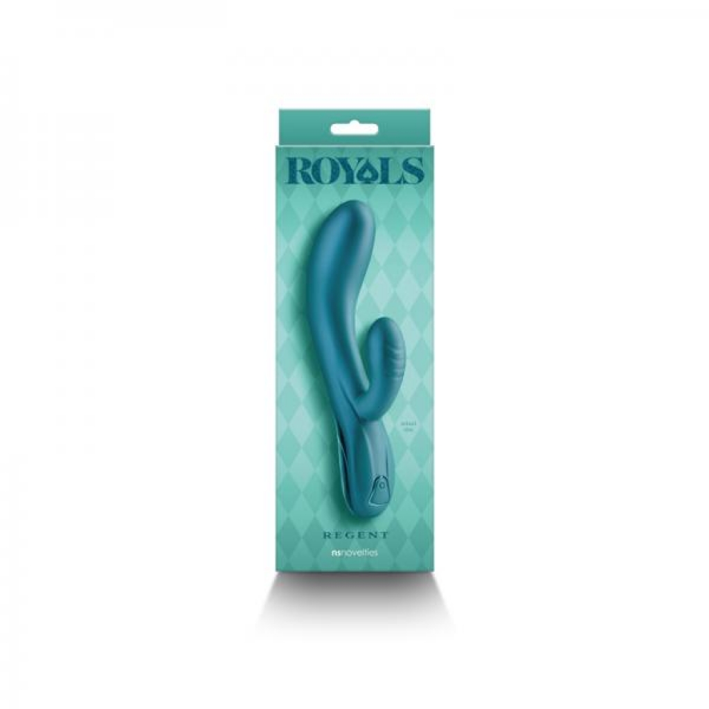 Royals Regent Rabbit Vibrator Metallic Green - Ns Novelties