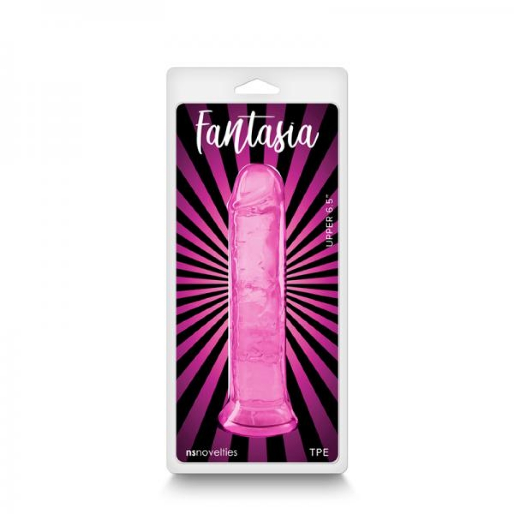 Fantasia Upper 6.5 In. Jelly Dildo Pink - Ns Novelties