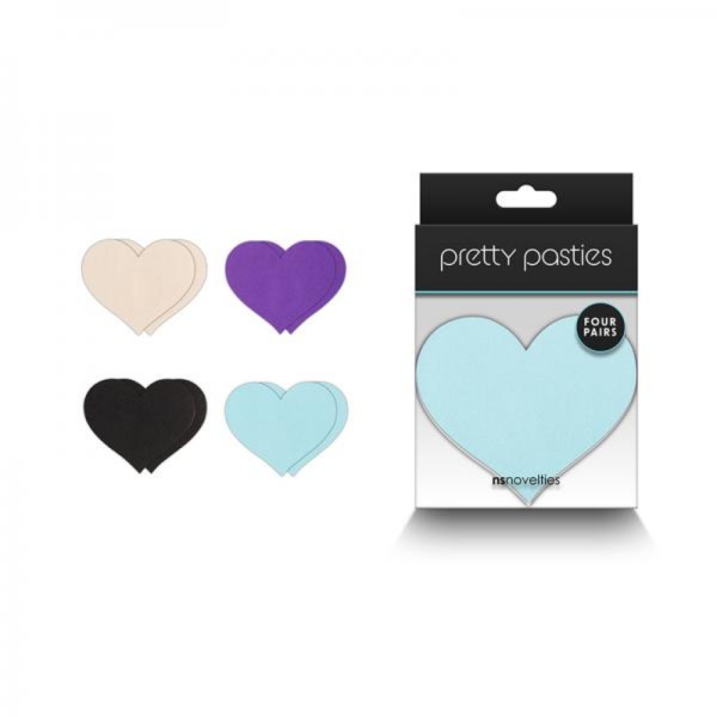 Pretty Pasties Heart I Assorted - 4 Pair