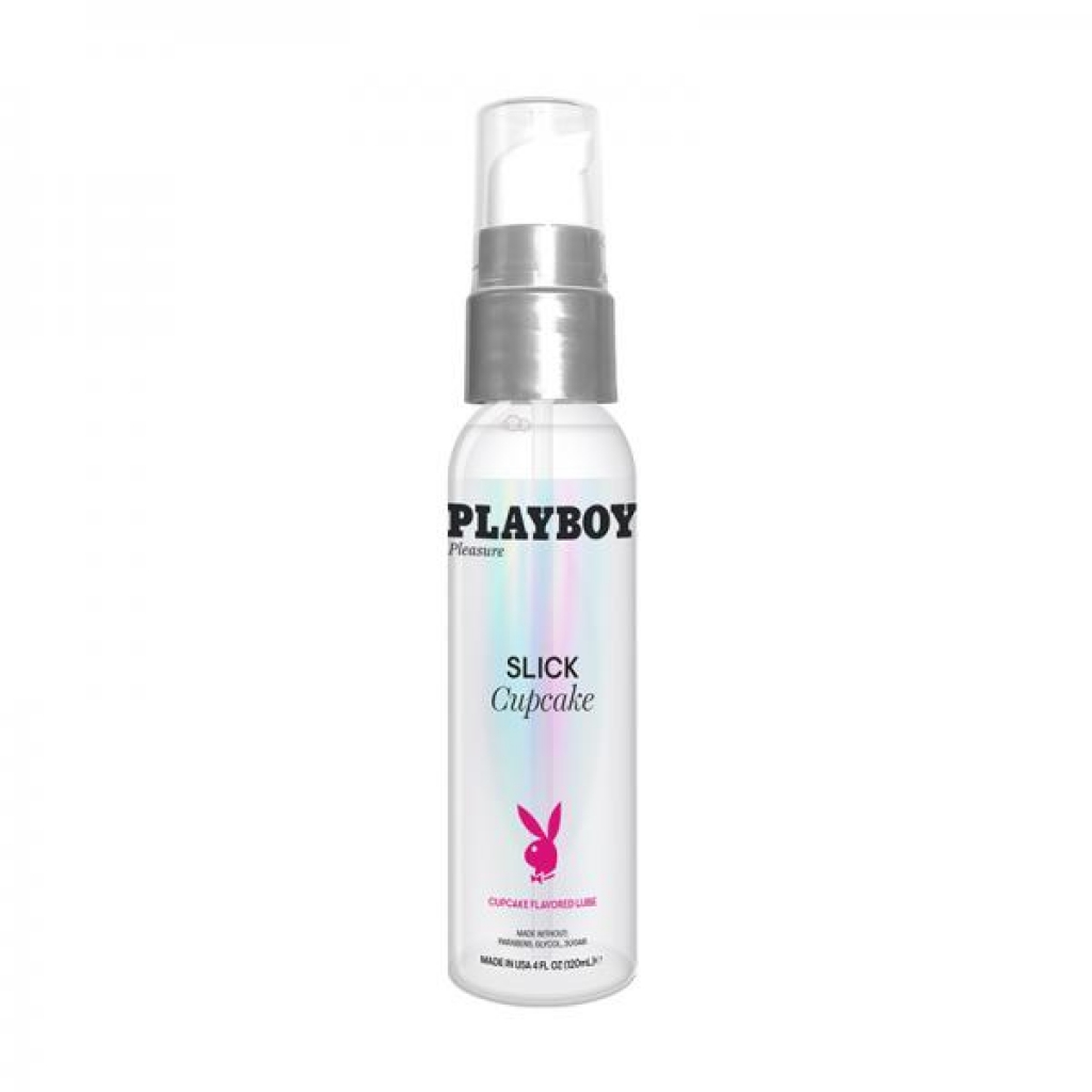 Playboy Slick Flavored Water-based Lubricant Cupcake 4 Oz. - Evolved Novelties