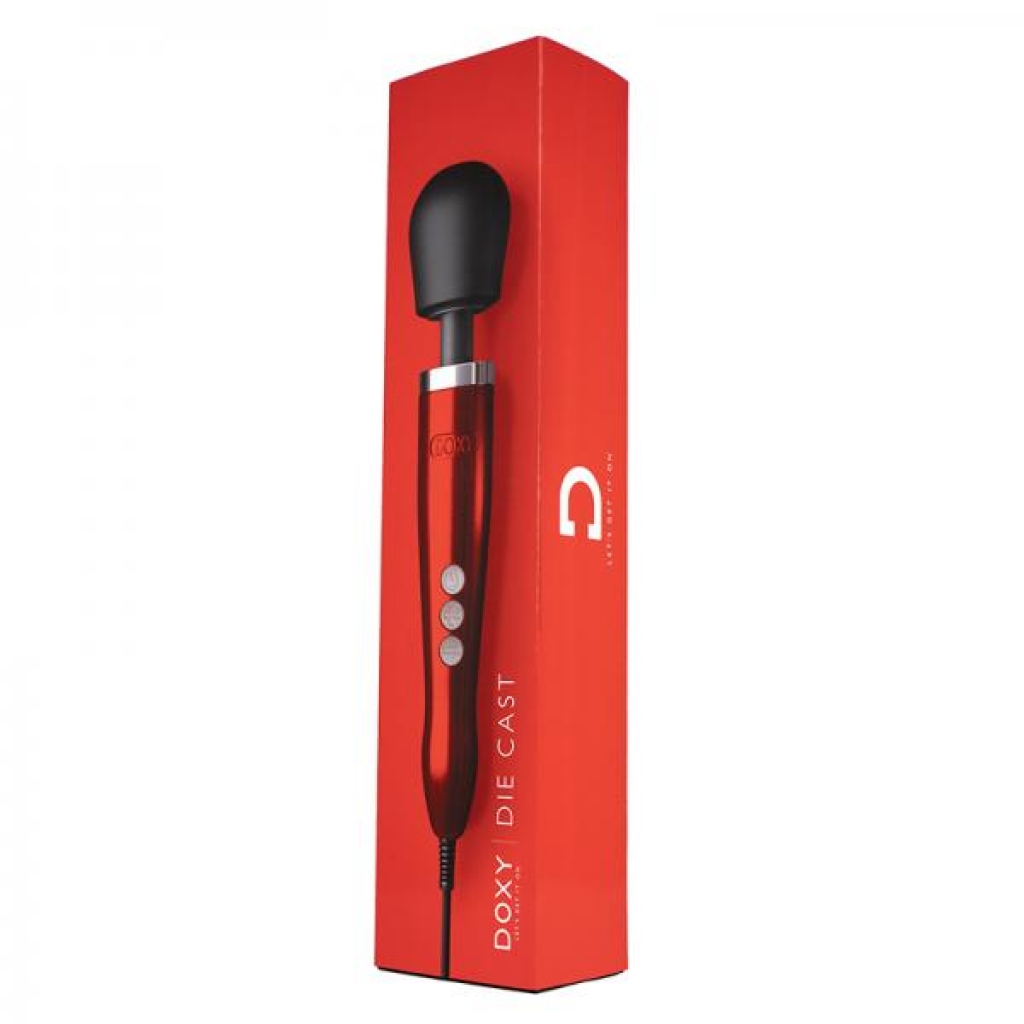 Doxy Die Cast Wand Vibrator Red - Doxy/cmg Lesiure Ltd