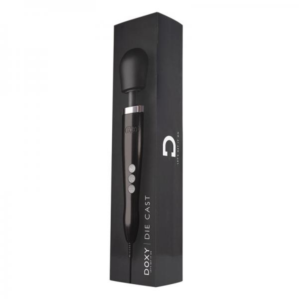 Doxy Die Cast Wand Vibrator Black - Doxy/cmg Lesiure Ltd