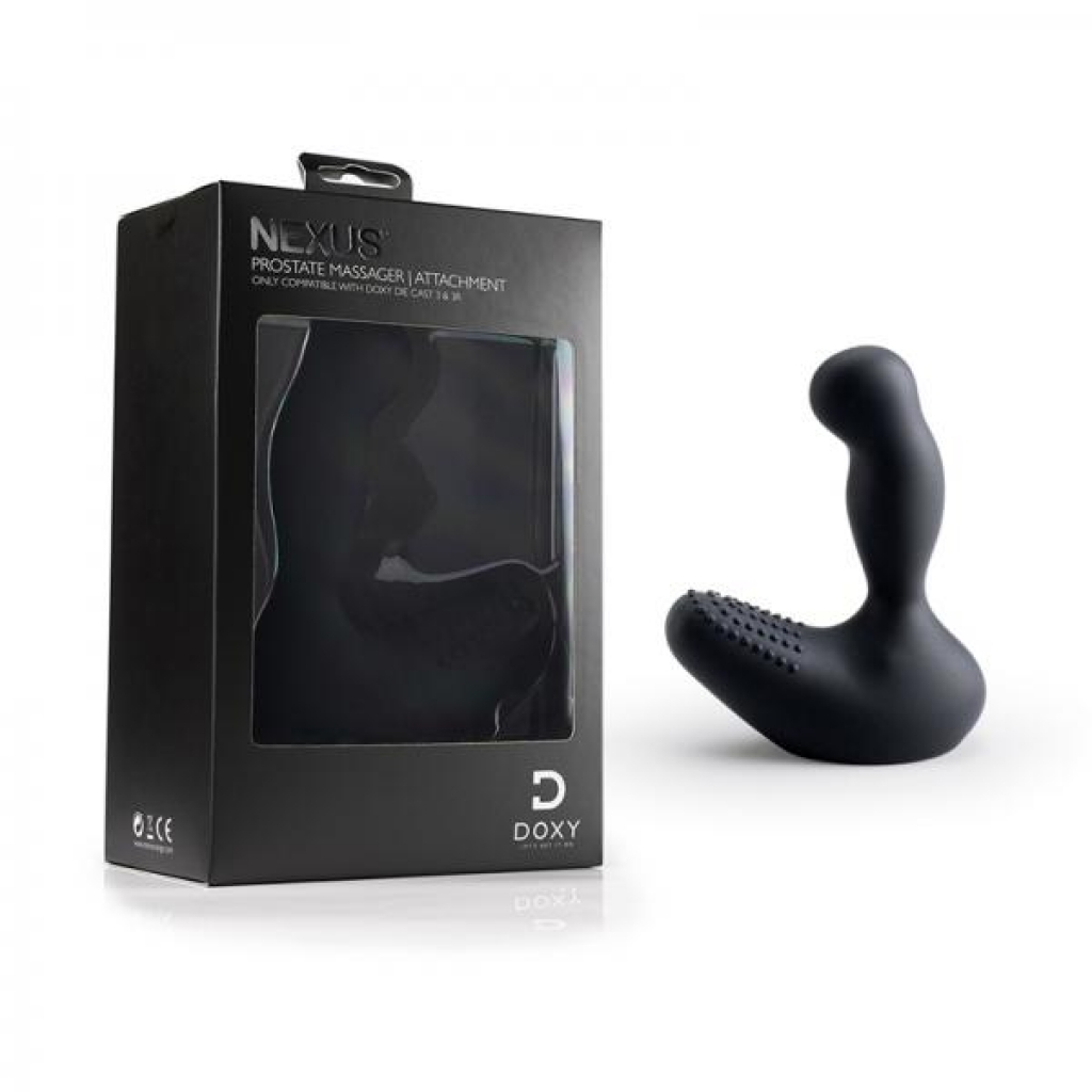 Doxy 3 Silicone Prostate Wand Attachment Black - Eqom Novelties Ltd  Dba Nexus