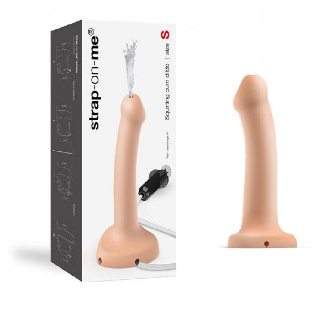 Strap-on-me Squirting Cum Semi-realistic Silicone Dildo - Vanilla