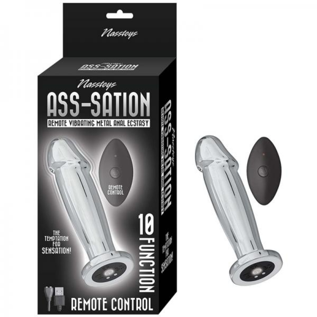 Nasstoys Ass-sation Remote Vibrating Metal Anal Ecstasy Silver - Nasstoys