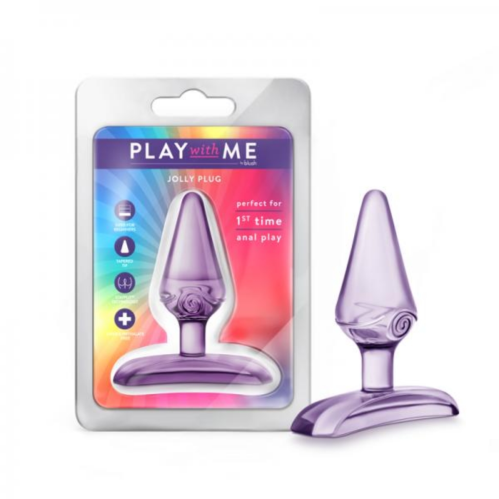 Blush Play With Me Jolly Plug Purple - Vee International Inc.