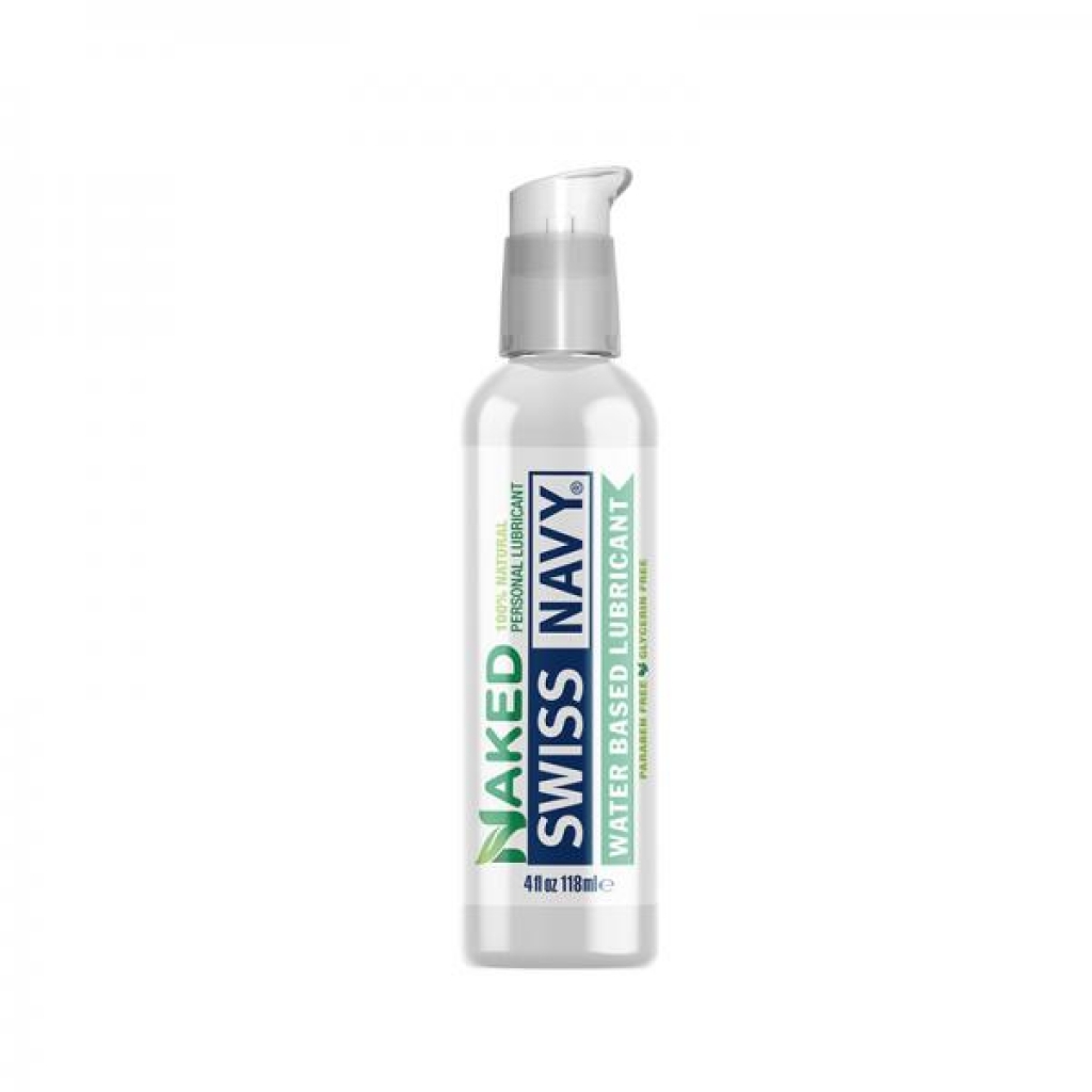 Swiss Navy Naked Water-Based Lubricant - 4 Oz