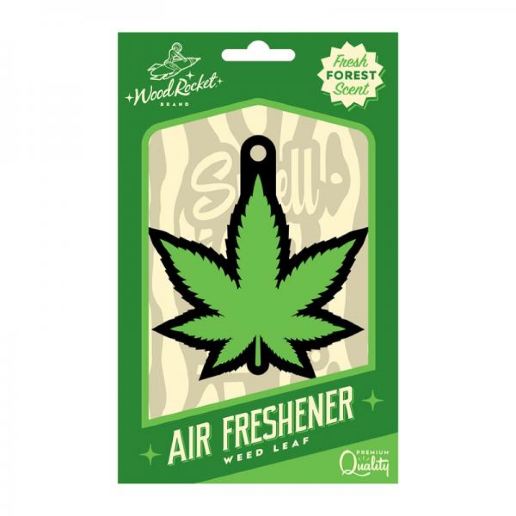 Wood Rocket Air Freshener Green Leaf - Wood Rocket Llc