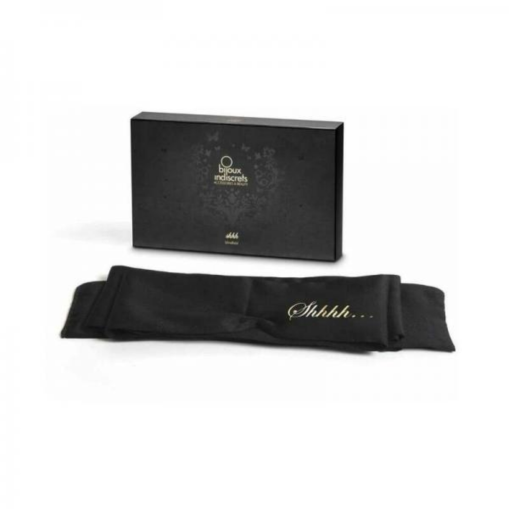 Bijoux Indiscrets Shhh Satin Blindfold - Enhance Sensory Experience