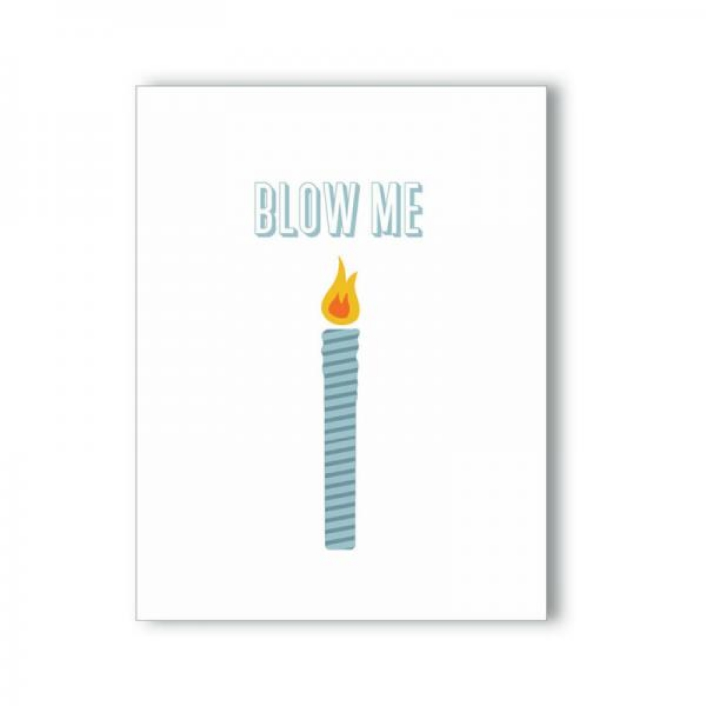 Blow Me Candle Naughty Kard - Kush Kards