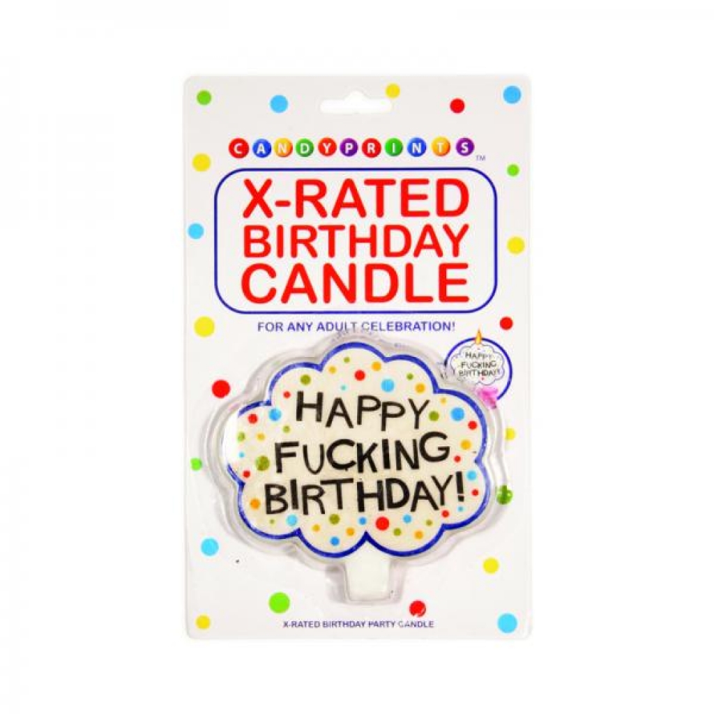 Happy Fucking Birthday! X-rated Candle - Little Genie Productions