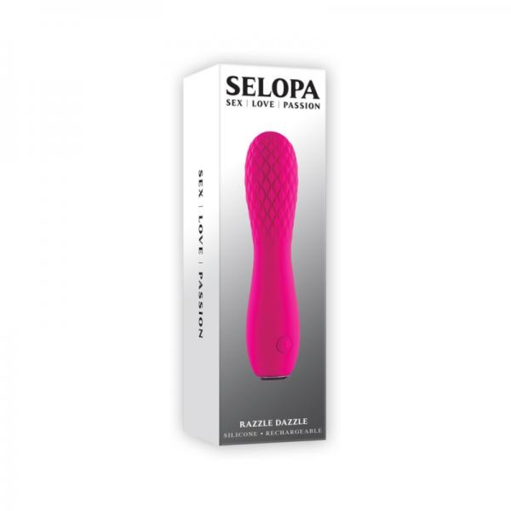 Selopa Razzle Dazzle Rechargeable Vibe Silicone Pink - Evolved Novelties