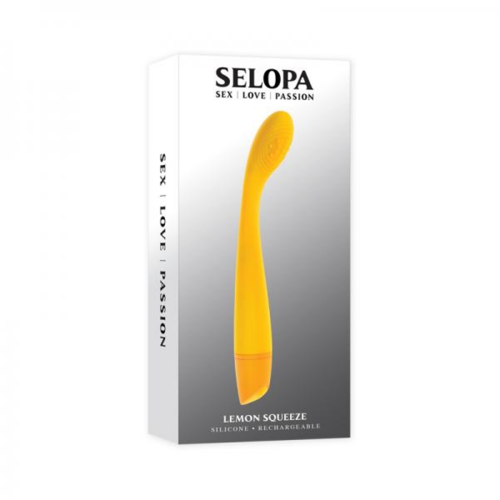 Selopa Lemon Squeeze Rechargeable Vibe Silicone Yellow - Evolved Novelties