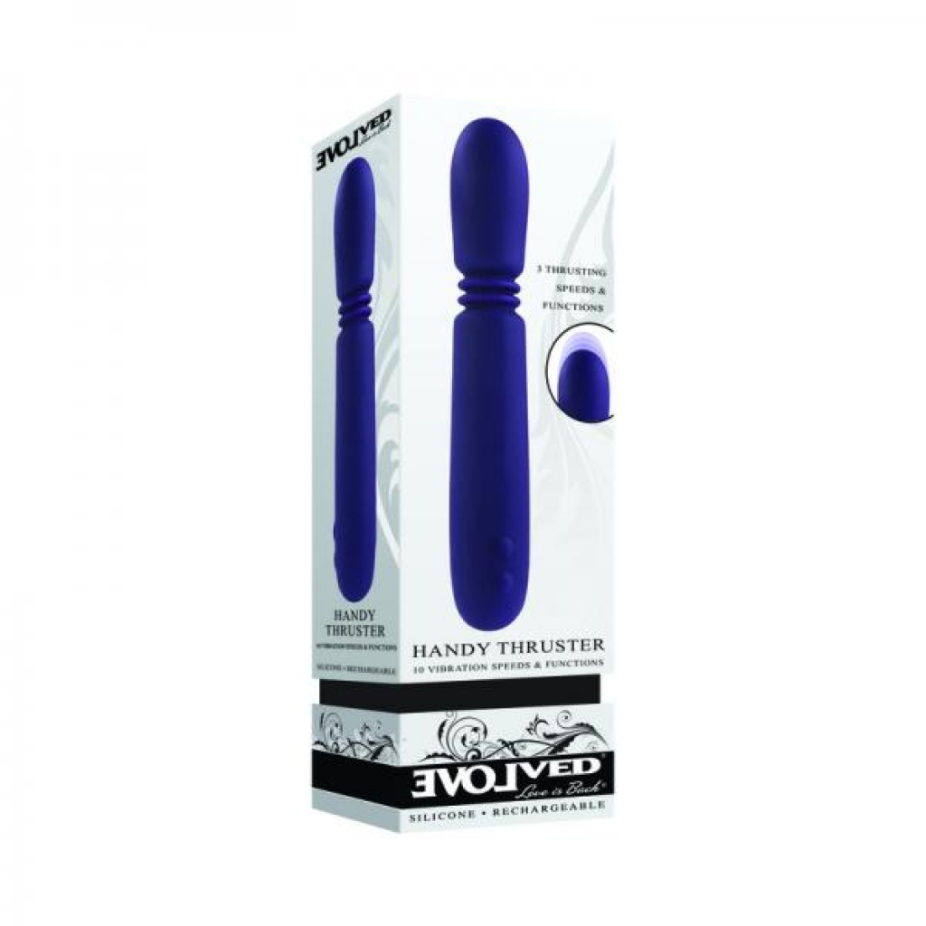 Evolved Handy Thruster Rechargeable Vibrator - Silicone Purple