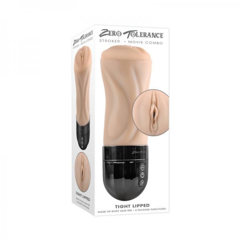 Zero Tolerance Tight Lipped Rechargeable Stroker With Suction Light - Evolved Novelties